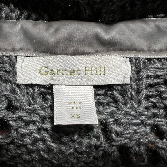 Garnet Hill Gray Wool Alpaca Blend Longline Cardigan Duster Sweater Coat Size XS - Picture 3 of 10